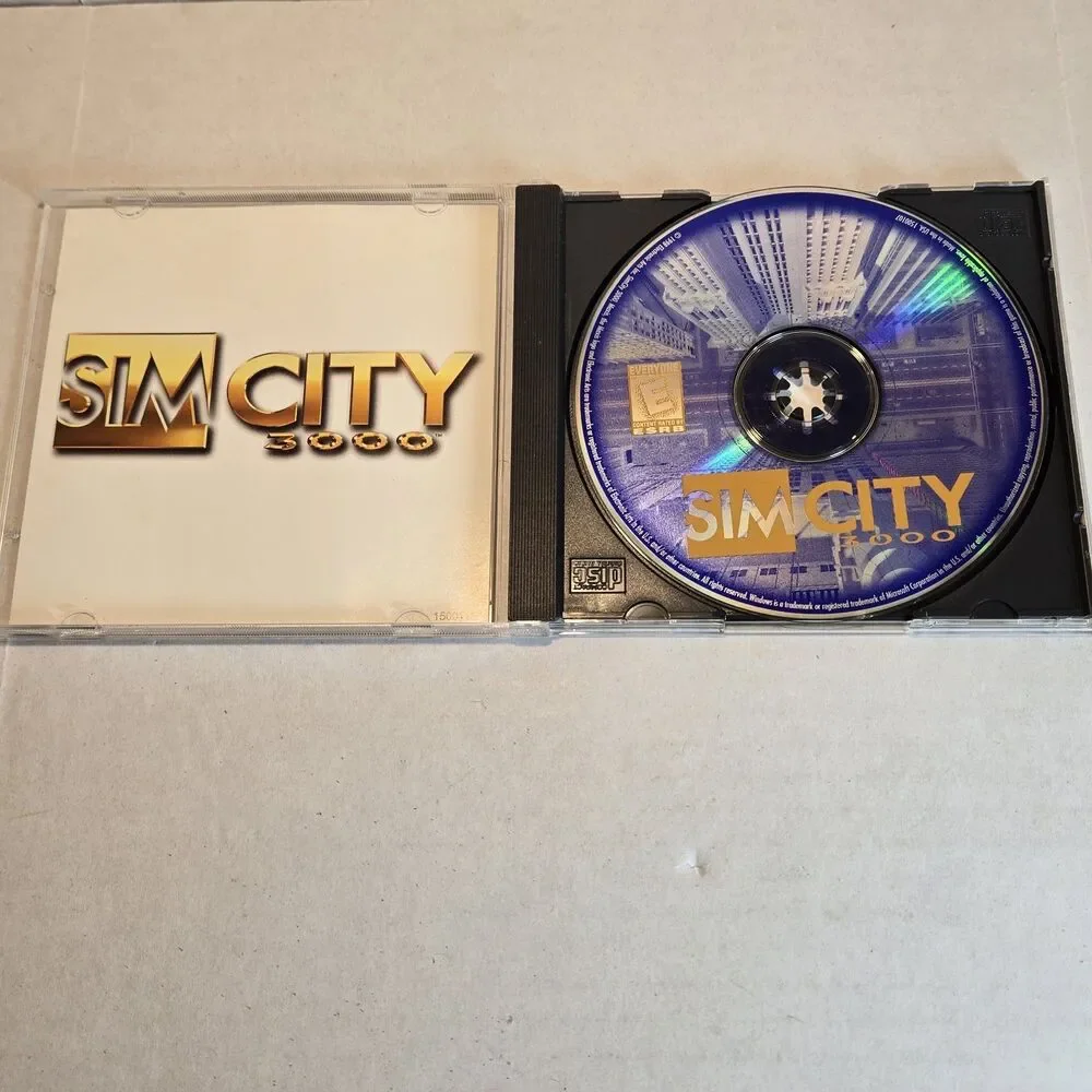 SimCity 3000 PC CD-ROM Game Vintage 1999 Classic Retro City Builder CIB Tested